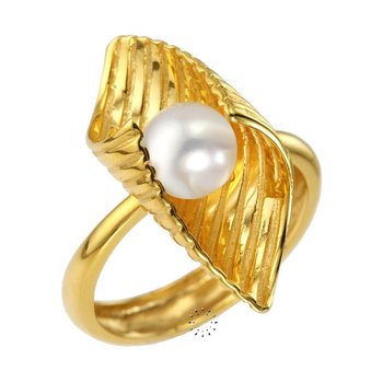 Ring 14ct  Gold with Pearl SAVVIDIS (No 51)