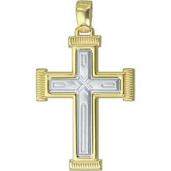 Βαπτιστικός σταυρός 14Κ Χρυσό και Λευκόχρυσο SAVVIDIS