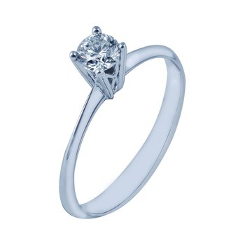 Μονόπετρο δαχτυλίδι SAVVIDIS από λευκόχρυσο 18Κ με διαμάντια (No 57)