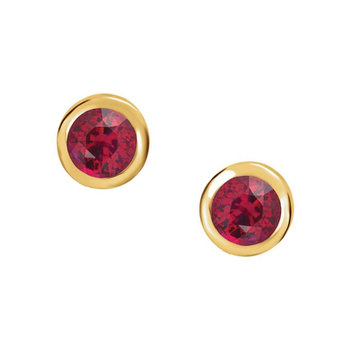 Earrings 18ct Gold SAVVIDIS with Rubies