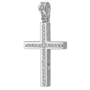 Cross 14ct White Gold by TRIANTOS
