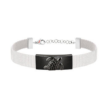 Sector Save The Ocean Stainless Steel and Nylon Bracelet