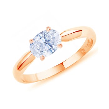 Δαχτυλίδι SAVVIDIS από τη σειρά Romance από ροζ χρυσό 14Κ με ζιργκόν