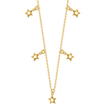 Necklace with stars 9ct gold SAVVIDIS