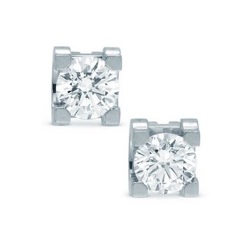 Σκουλαρίκια 18K Λευκόχρυσο με Διαμάντια της Breuning