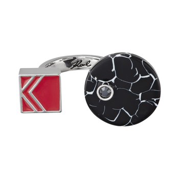 KARL LAGERFELD Bold Color Block Open Ring (No 55)