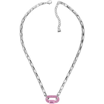 DKNY Lg Crystal Carabiner Necklace