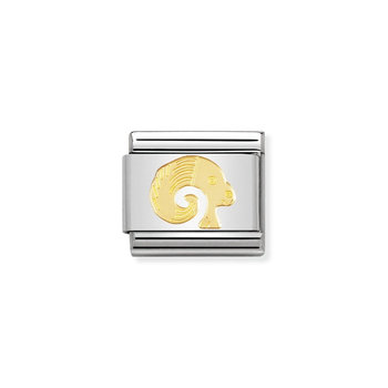NOMINATION Link - ZODIAC in stainless steel with 18k gold Aries