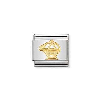 NOMINATION Link - FUN in stainless steel with 18k gold Boy