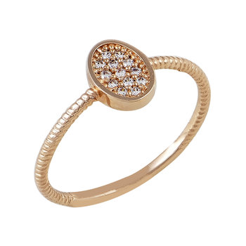 Ring 14ct Rose Gold with Zircon by SAVVIDIS (No 55)