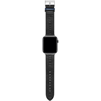 TED London HQ Black Leather Strap for APPLE Watches 42-44 mm