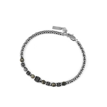 U.S.POLO Felix Stainless Steel Bracelet with Beads