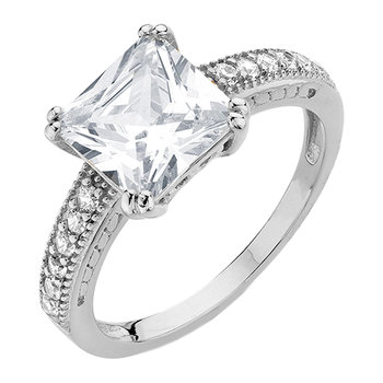 VOGUE Starling Silver 925 Solitaire Ring with Zircon