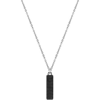 CERRUTI Mens Tyre Tag Stainless Steel Necklace