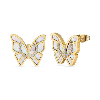 CERRUTI Butterfly 3.0 Stainless Steel Earrings