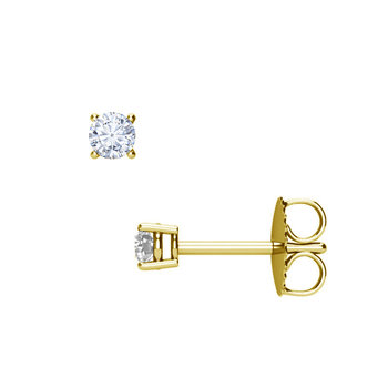 Σκουλαρίκια SAVVIDIS από χρυσό 18Κ με διαμάντι