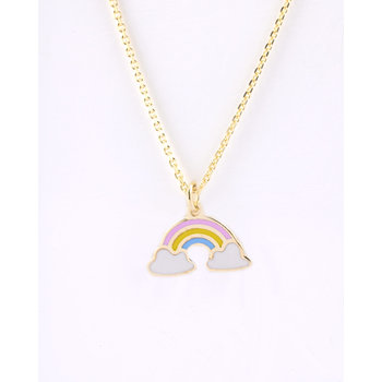 Gold plated Silver Necklace with Rainbow by Ino&Ibo