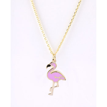 Gold plated Silver Necklace with Flamingo by Ino&Ibo