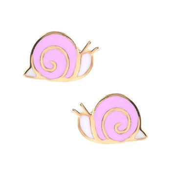 Gold plated Silver Earrings with Snail by Ino&Ibo