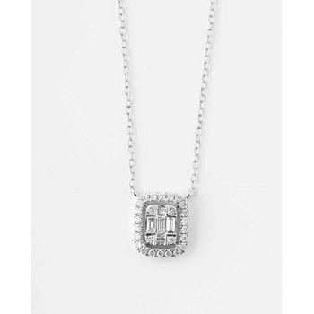 18ct White Gold Necklace with Diamond by Savvidis