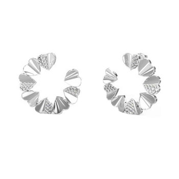 GUESS Lovely Stainless Steel Earrings with Zircons