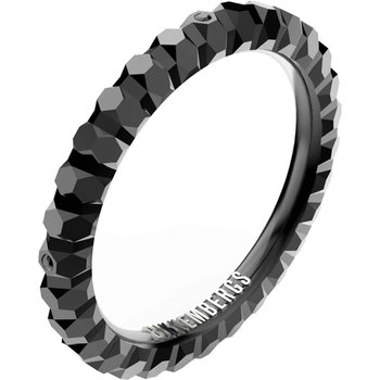 BIKKEMBERGS Geometrics Stainless Steel Ring with Diamonds (No 24)
