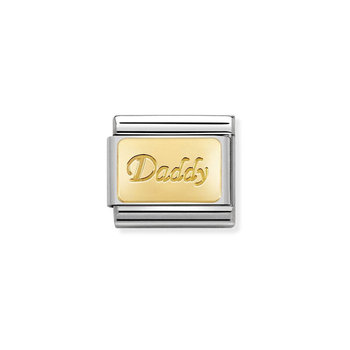 NOMINATION Link DADDY made of Stainless Steel and 18ct Gold