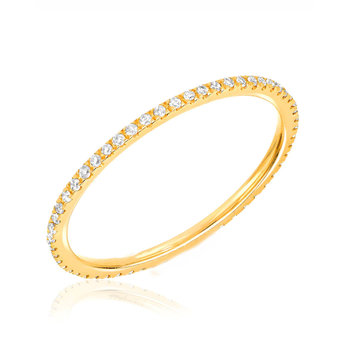 18ct Gold Eternity Ring with Diamonds by SAVVIDIS (No 53)