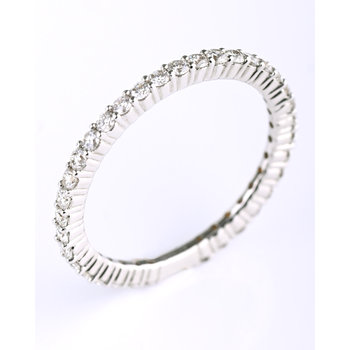 Δαχτυλίδι σειρέ SAVVIDIS από λευκόχρυσο 18Κ με διαμάντια (No 52)