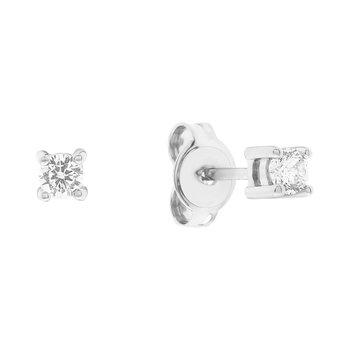 ESPRIT Purity Rhodium Plated Sterling Silver Earrings with Zircons