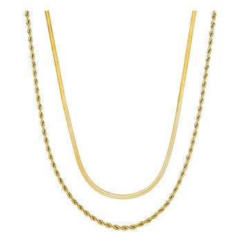 ESPRIT Snake 18ct Gold Plated Stainless Steel Necklace