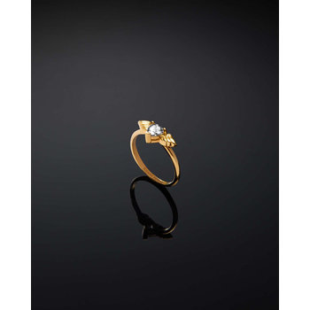 CHIARA FERRAGNI Cupido Gold-plated Ring with Zircons (Νo 14)