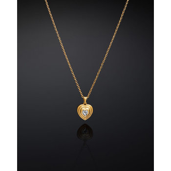 CHIARA FERRAGNI Bold Gold-plated Necklace with Zircons