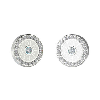 GUESS Love Guess Stainless Steel Earrings with Zircons