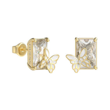 GUESS Chrysalis Stainless Steel Earrings with Zircons