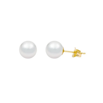 SAVVIDIS Earrings 14ct Gold with 4.0 - 4.5 mm Akoya Pearls