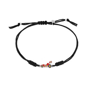 MAREA Formula Sterling Silver Bracelet for Boys with Cotton Cord