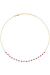 LA PETITE STORY Silver Collection Sterling Silver Necklace with Enamel Beads