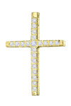 Βαπτιστικός σταυρός TRIANTOS από χρυσό 14Κ με ζιργκόν