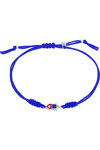 MAREA Rocket Sterling Silver Bracelet for Boys with Cotton Cord