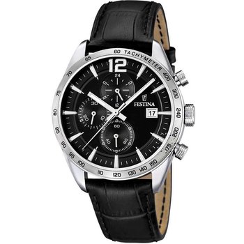 FESTINA Chrono Black Leather