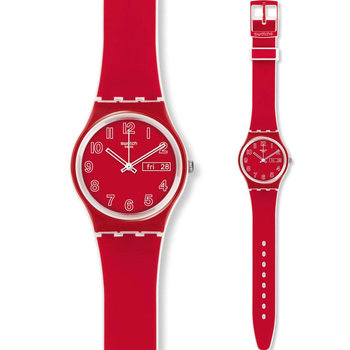 SWATCH Poppy Field Red Rubber