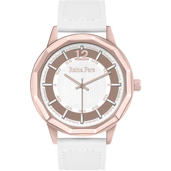 REINA FERE White Leather Strap