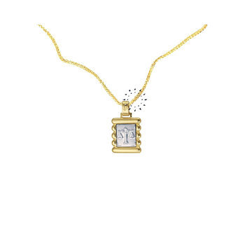 Sign of the Zodiac 14ct Gold and Gold Libra