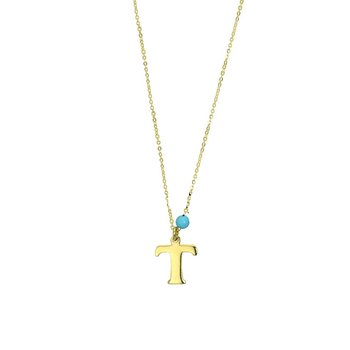 Necklace Initial in 14ct gold