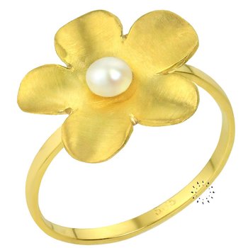 Ring 14ct gold with Pearl