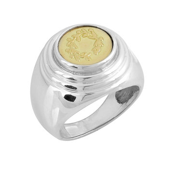 Ring Olympic 2004 18ct Gold with Silver 925 by Athens 2004 (No 52)