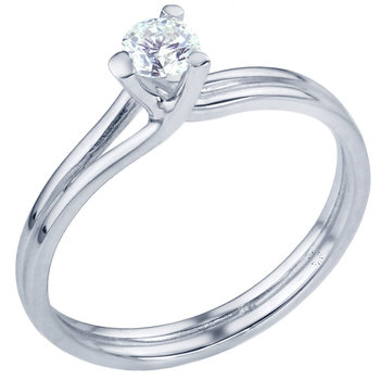 Ring 18ct White Gold with Diamond