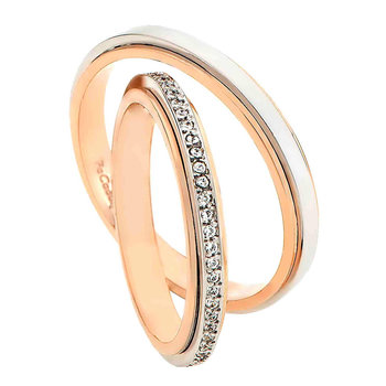 Wedding rings 18 Carats Rose Gold and Whitegold by FaCaDoro