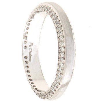 Wedding rings 14ct Whitegold With Diamonds by FaCaDoro